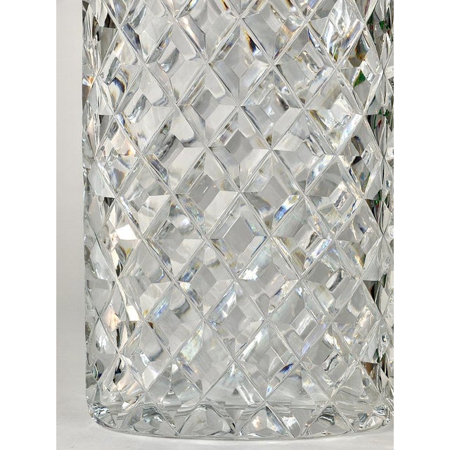 Austrian Facetted Crystal Glass Vase by Claus Josef Riedel, 1970s For Sale - Image 18 of 18