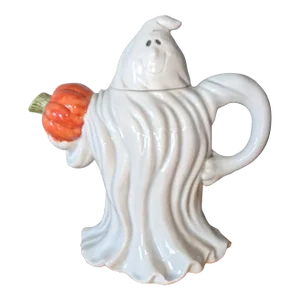 Vintage Fitz and Floyd Friendly Ghost Tea-Coffee Pot