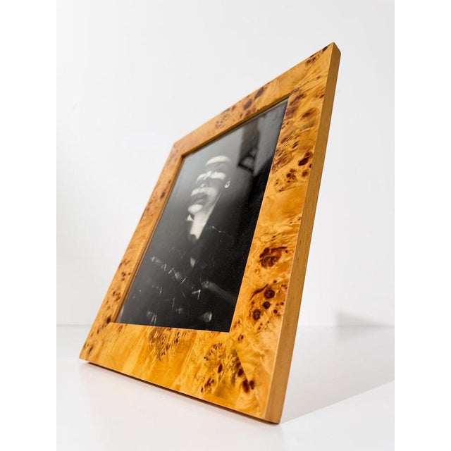Mid-Century Modern Handmade Burl Wood Picture Frame, Italy, 1970s For Sale - Image 10 of 16