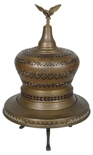 Antique Venetian Copper and Brass Bell Room Heater
