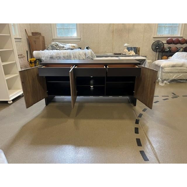 Custom Cerused Wood Cabinet This striking cerused wood cabinet features a beautifully textured, grain‑forward façade...