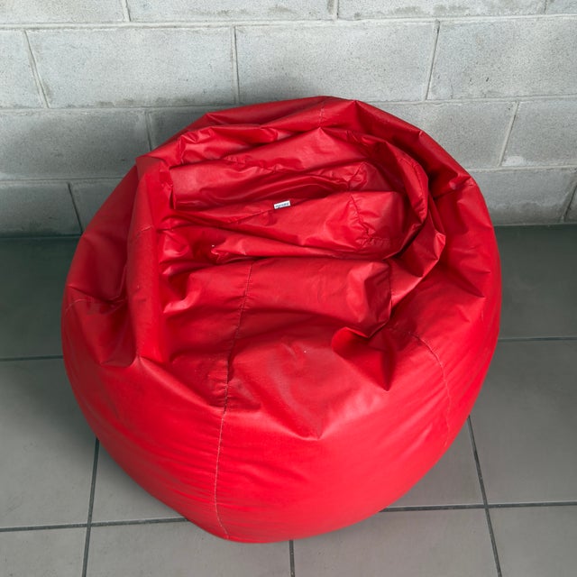 1970s Modern Bean Bag Pouf by Gatti Paolini Teodoro for Zanotta,1970s For Sale - Image 5 of 11
