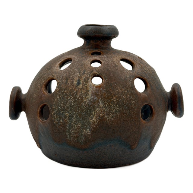 Sculptural Ceramic Tealight Lantern by Carstens Tönnieshof, West Germany, 1970s For Sale