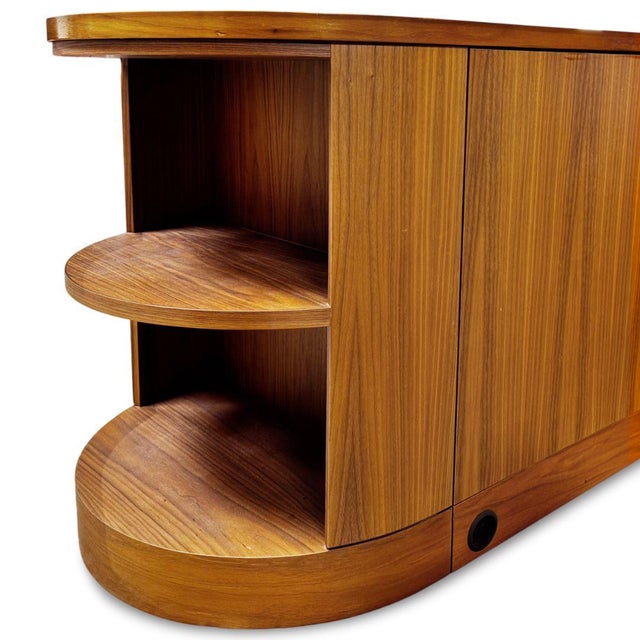 Modern Oval Desk With Storage For Sale In San Diego - Image 6 of 8