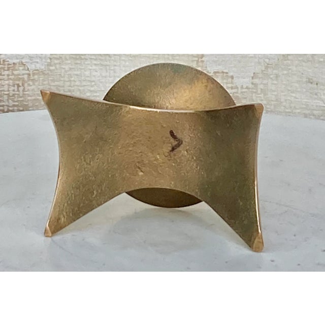 Brass 1960s Ekberg Malm Brass Candle Holder For Sale - Image 8 of 12
