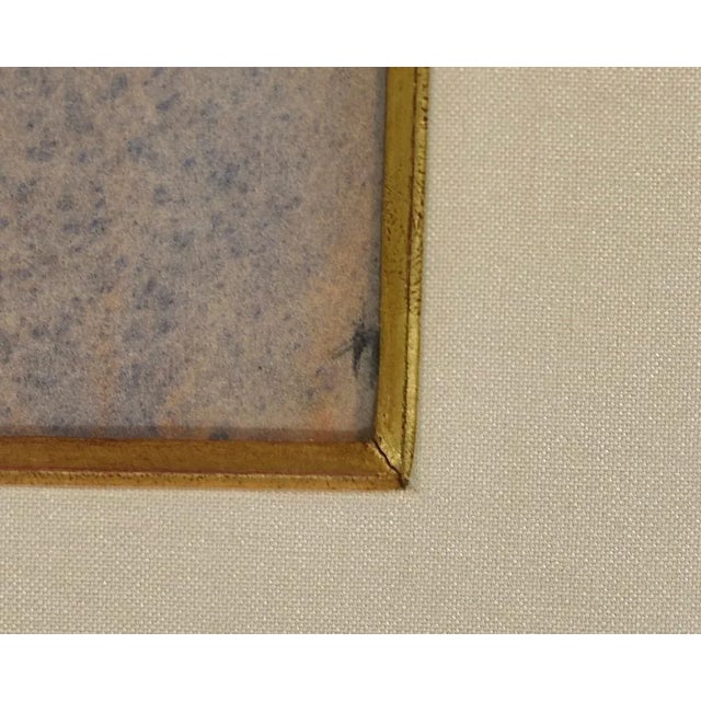 Blue Original Vintage Thomas Daly Iris Flower Watercolor Painting For Sale - Image 8 of 13