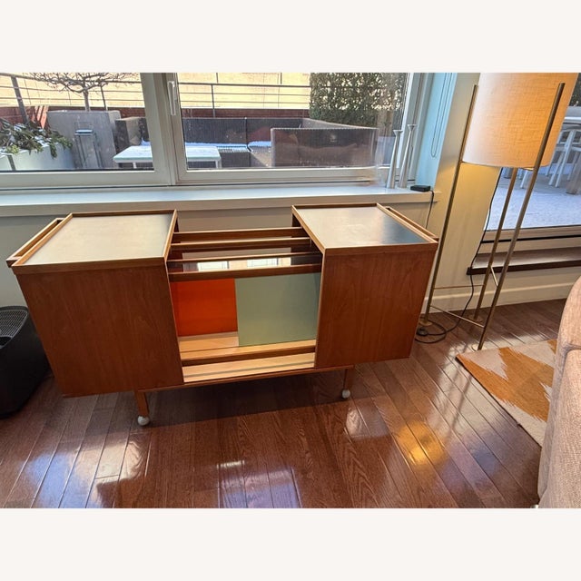 Mid-Century Modern 1960s Mid-Century Danish Expandable Bar Cart, Attributed For Sale - Image 3 of 7