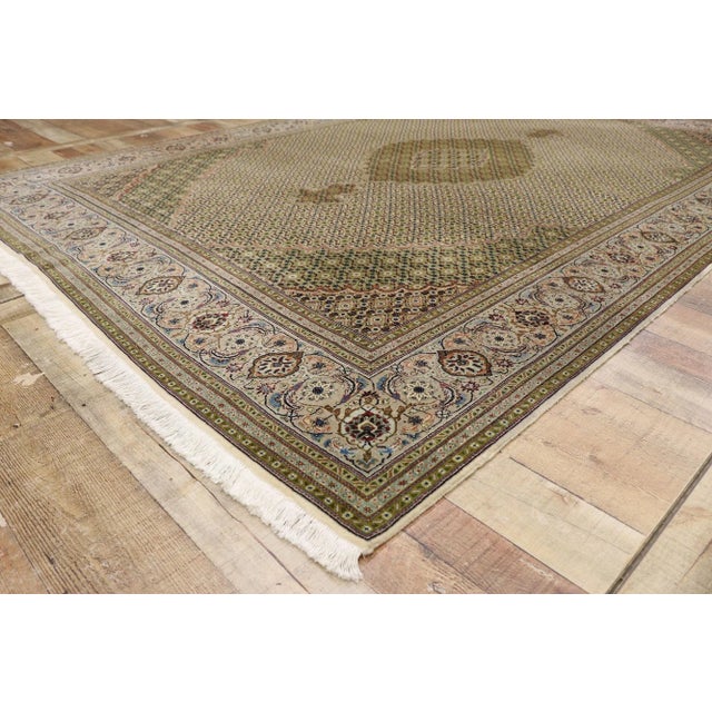 Vintage Persian Mahi Tabriz Rug - 06'07 X 09'10 For Sale In Dallas - Image 6 of 9