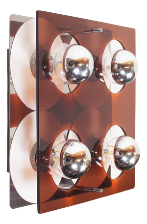Acrylic Wall Lamp by Jocelyne Trocmé for Galerie Oxar Model Disco, 1970s