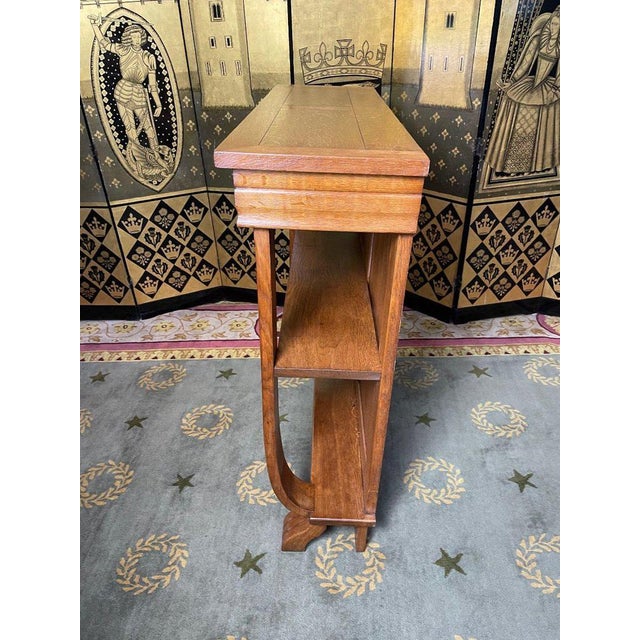 Wood Art Deco Period Console Table For Sale - Image 7 of 8