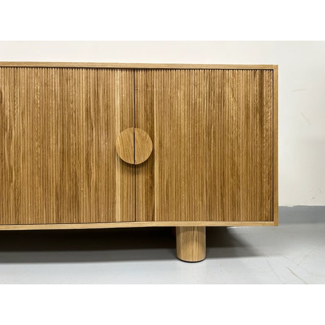 White Oak "Trudy" Credenza Sideboard For Sale - Image 4 of 6