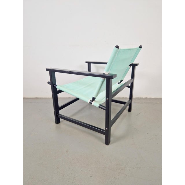 Aqua Vintage Safari Chair from Hyllinge Møbler, Denmark, 1970s For Sale - Image 8 of 9