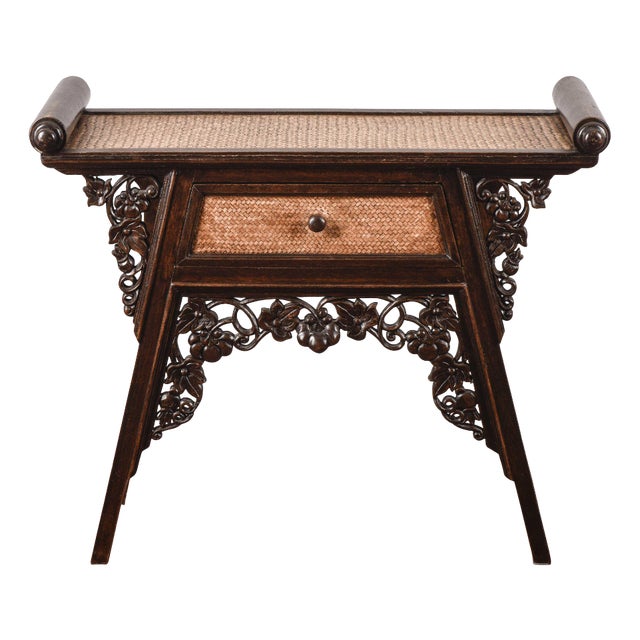 Carved Wood Coffee Table For Sale