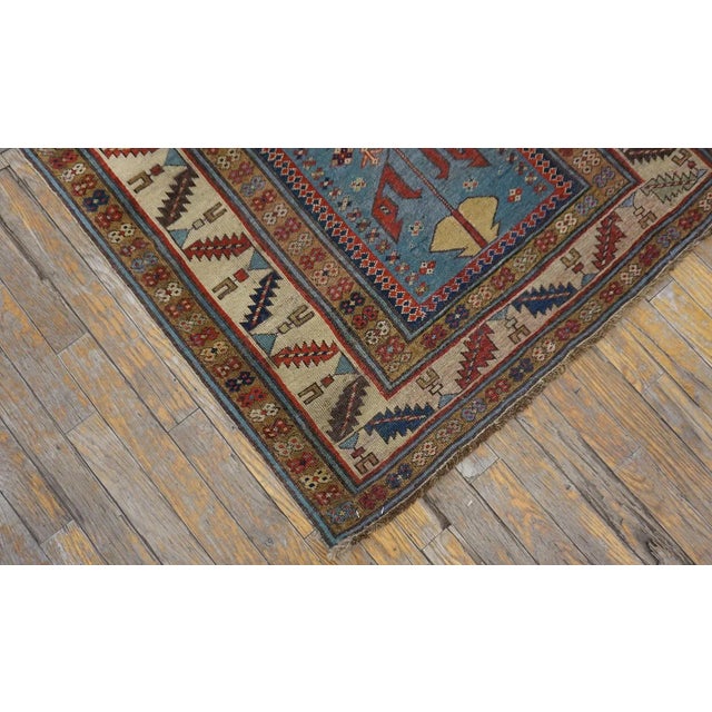 Mid 19th Century Mid 19th Century Caucasian Shirvan Carpet ( 3' x 9' - 91 x 274 ) For Sale - Image 5 of 12