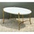 Wood Vintage Brass and Wood Oval Coffee Table For Sale - Image 7 of 12