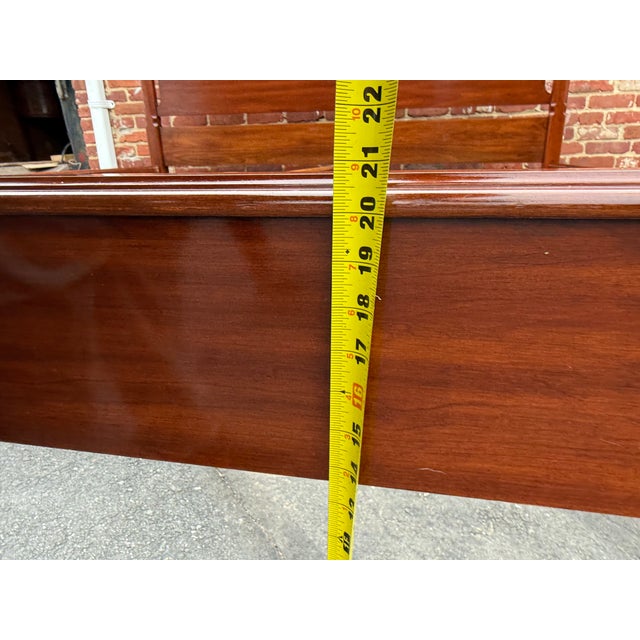 Henkel-Harris King Size Wild Black Cherry Pencil Four-Poster Bed Frame For Sale In Washington DC - Image 6 of 18