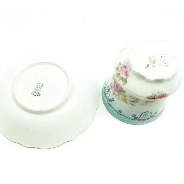 Hand-Painted Porcelain Cup from Department Tielsch, Germany, 1890s, Set of 2 For Sale - Image 5 of 9