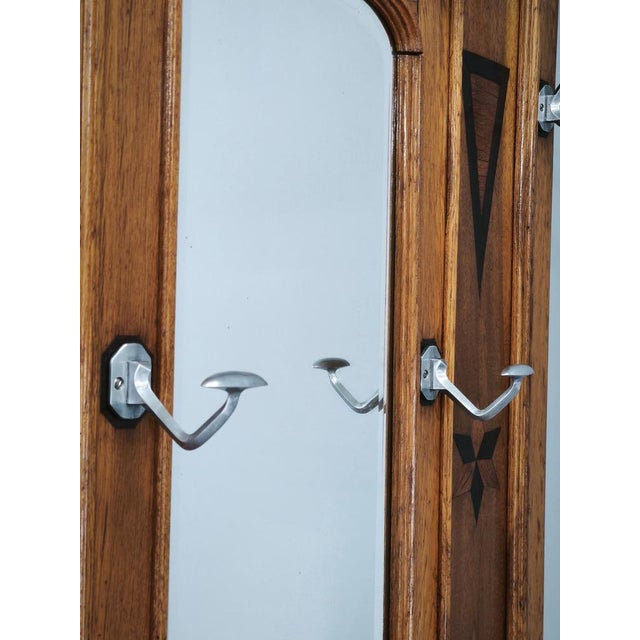 19th Century Gründerzeit Oak Hall Tree with Mirror, 1890 For Sale - Image 10 of 18