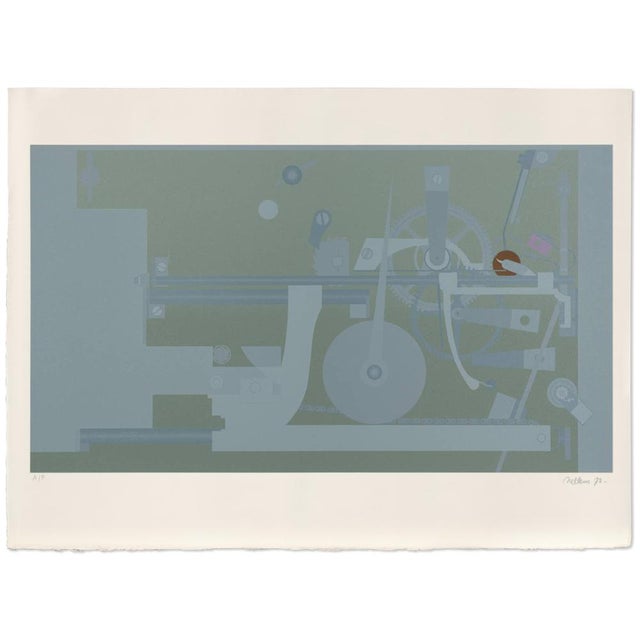 Roger Nellens (1937 – 2021 Knokke-le-Zoute, Belgium) “Machine I”, 1972 Screenprint on Arches paper Signed, dated and...