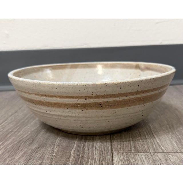 Ceramic 1990s Handmade Ceramic Bowl With Chile Pepper Design — Signed Studio Pottery For Sale - Image 7 of 12