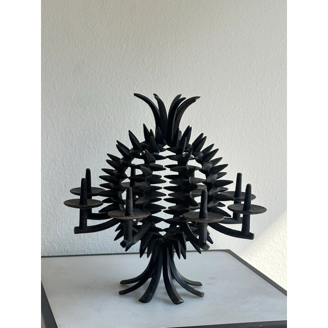 Mid 20th Century Mid 20th Century Jens H. Quistgaard Iron Candelabra by Dansk Design For Sale - Image 5 of 8