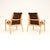 Vintage Swedish Leather Lamino Armchairs attributed to Yngve Ekström for Swedese, 1970s, Set of 2 For Sale - Image 4 of 11