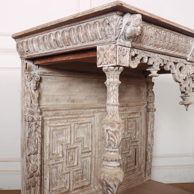 Antique Carved Console Table For Sale - Image 9 of 11