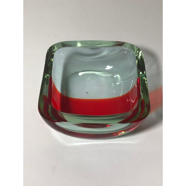 Mid 20th Century Murano Sommerso Alexandrite Glass Geode Bowl For Sale - Image 11 of 14