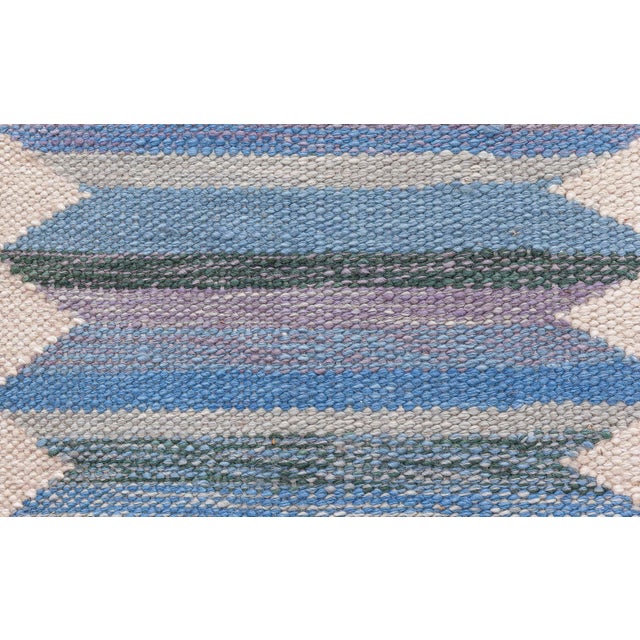 Flatweave Contemporary Geometric Slate Gray Rug "Harlequin" by Doris Leslie Blau For Sale In New York - Image 6 of 9