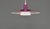Mid-Century Modern Vintage Danish Purple Pendant Lamp, 1970s For Sale - Image 3 of 11