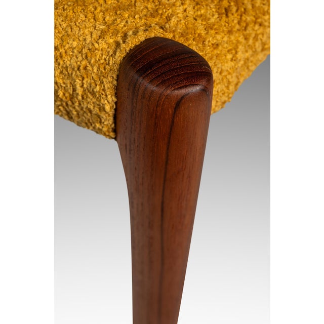 Danish Mid-Century Modern Model 85 Ladderback Dining Chair in Teak & Bouclé by Niels Møller for j.l. Møller, Denmark, C. 1960s For Sale - Image 17 of 18