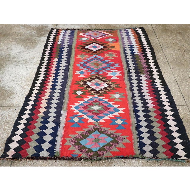 Galerie Shabab Collection Mid-20th Century Persian Flatweave Kilim Rug For Sale - Image 4 of 10