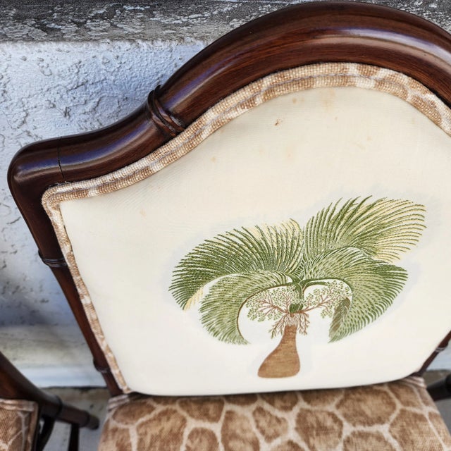 Vintage Chinese Chippendale Dining Chairs Bamboo Set of 8 For Sale - Image 14 of 18