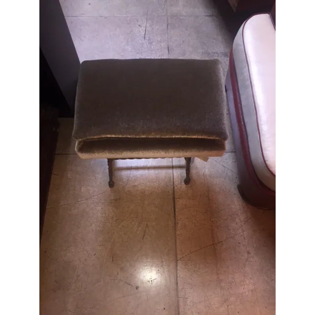 Vintage Painted Iron Bench For Sale In Los Angeles - Image 6 of 7