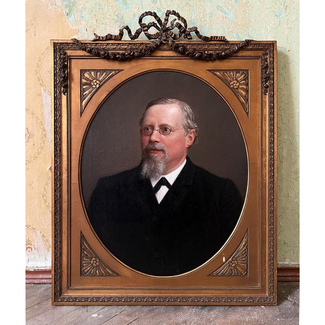 Ludwig Wilhelm Heupel-Siegen, Portrait, 1908, Oil on Canvas For Sale - Image 9 of 10