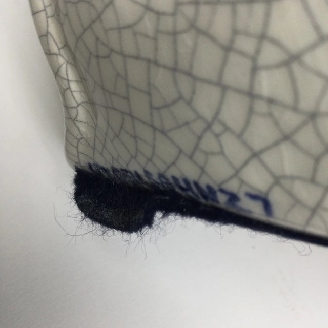 Vintage Hand Fired Artisan Pottery Cow From the Manger For Sale - Image 12 of 13