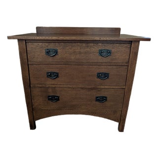 Harvey Ellis Bachelor Chest From the Stickley Mission Bedroom Collection For Sale