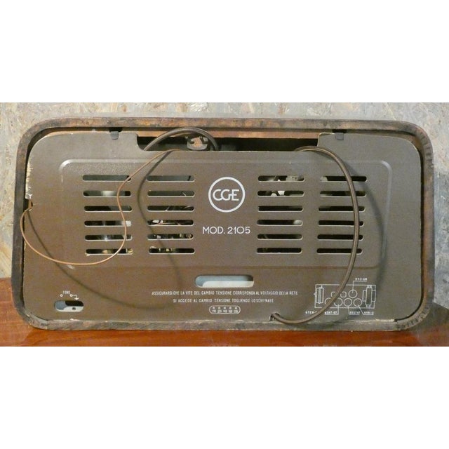 Radio 2105 in Bakelite and Briarwood by CGE, 1940s For Sale - Image 16 of 18