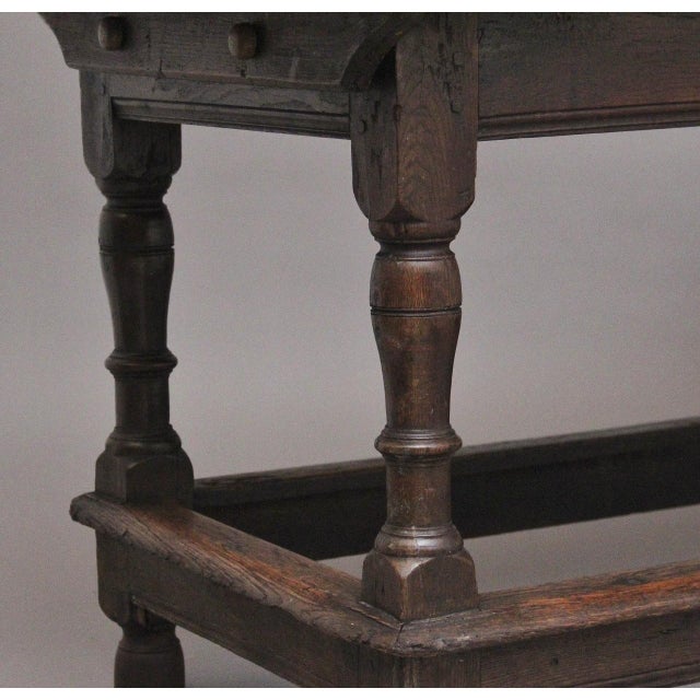 Antique Oak Refectory Table, 1690 For Sale - Image 4 of 10