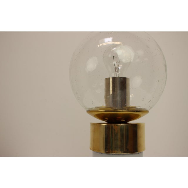 1960s Mid-Century Brass Table Lamp attributed to Kamenicky Senov, 1960s For Sale - Image 5 of 10