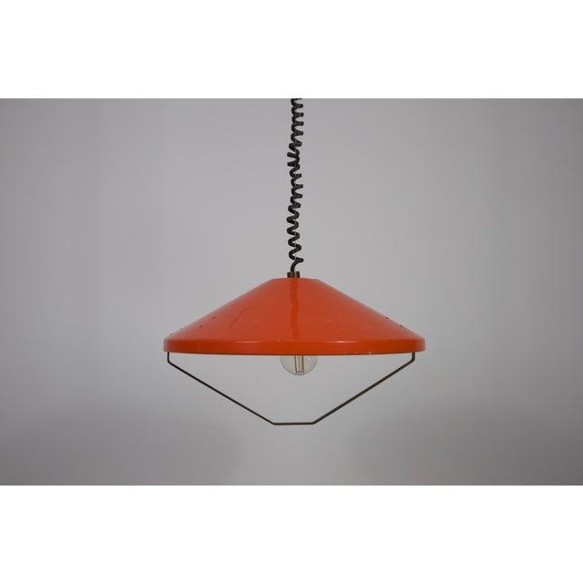 Brown Mid-Century Metal Ceiling Lamp by Stilnovo, Italy, 1960s For Sale - Image 8 of 10