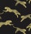 Traditional The House of Scalamandré Leaping Cheetah Cotton Print Fabric, Black Magic For Sale - Image 3 of 3