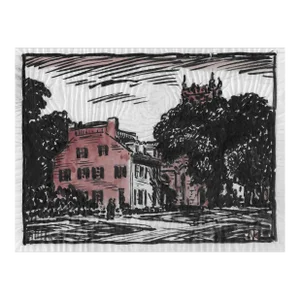 1940s Norman Kent Architectural Painting