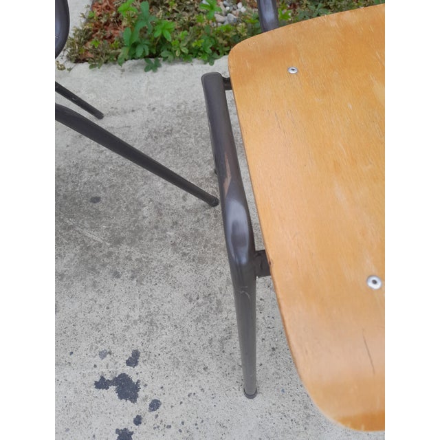 Metal Vintage Industrial Chairs, Set of 20 For Sale - Image 7 of 9