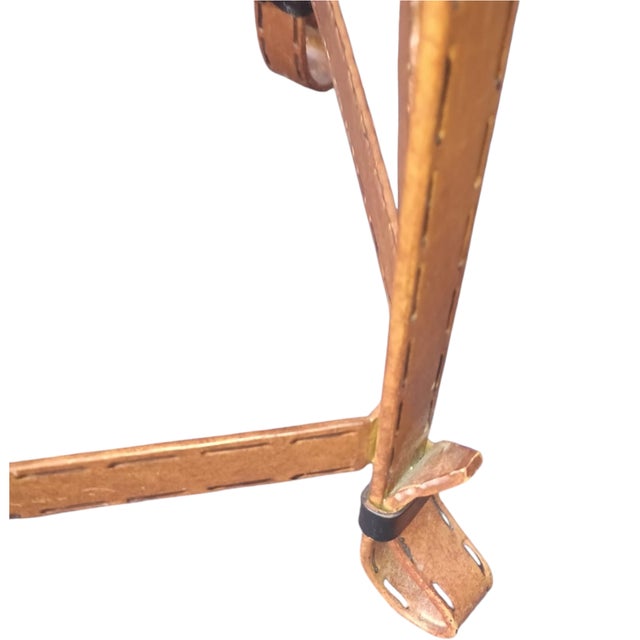 Jacques Adnet Rare Adnet Hermès Equestrian Side Table For Sale - Image 4 of 9