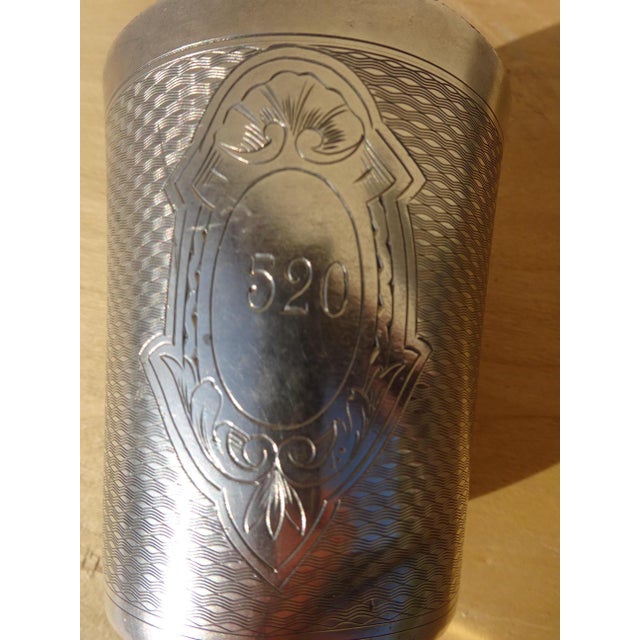 Silver-Plated Metal Cup by Ercuis for Befos For Sale - Image 3 of 16