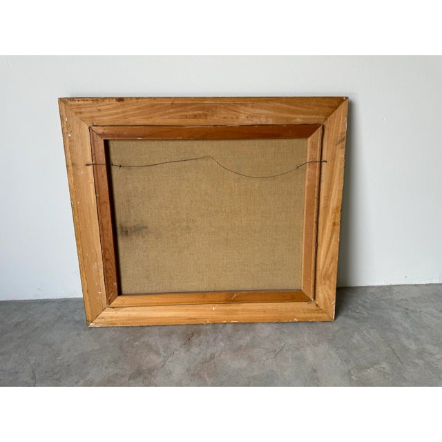 1960's Ruth Kerlin Hibbs Spring Rural Landscape Oil on Canvas Painting, Framed For Sale - Image 12 of 12