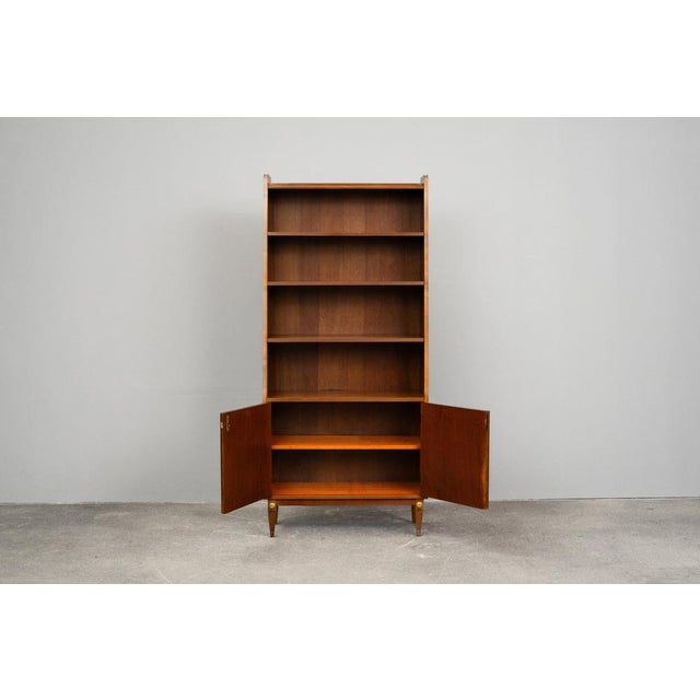 Mid-Century Brown Mahogany Bookcase For Sale - Image 5 of 18