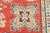 Kazak Rug 8'3'' X 9'10'' Red Wool Tribal Hand-Knotted Oriental Carpet For Sale - Image 9 of 12