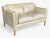 Mid-Century Modern Danish Modern Patinated Tan Leather Loveseat in the Style of Børge Moge For Sale - Image 3 of 18